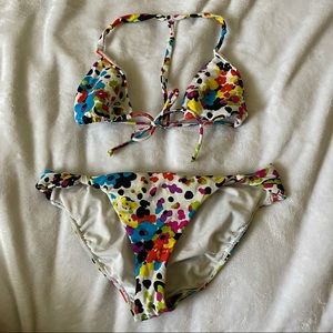 Aéropostale abstract floral bikini